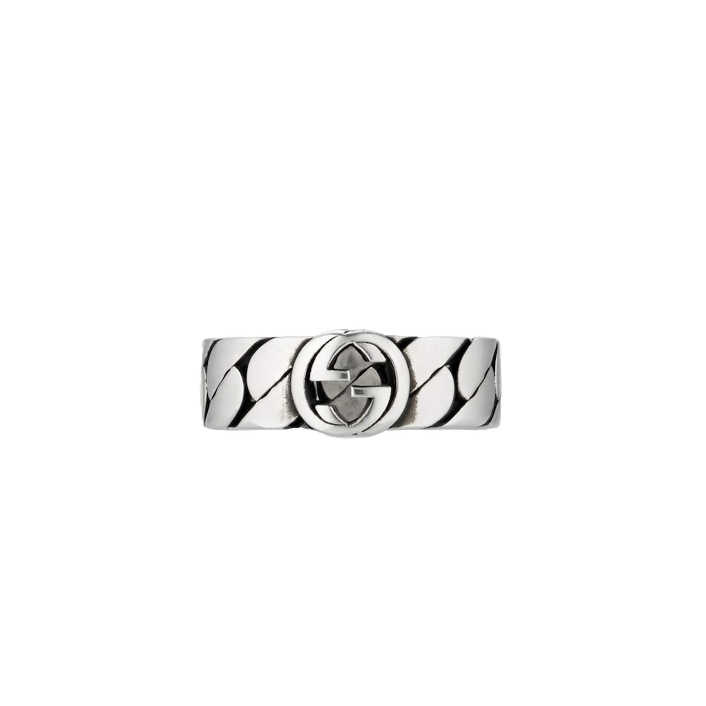 GUCCI WIDE GUCCI INTERLOCKING RING 661513J84000728